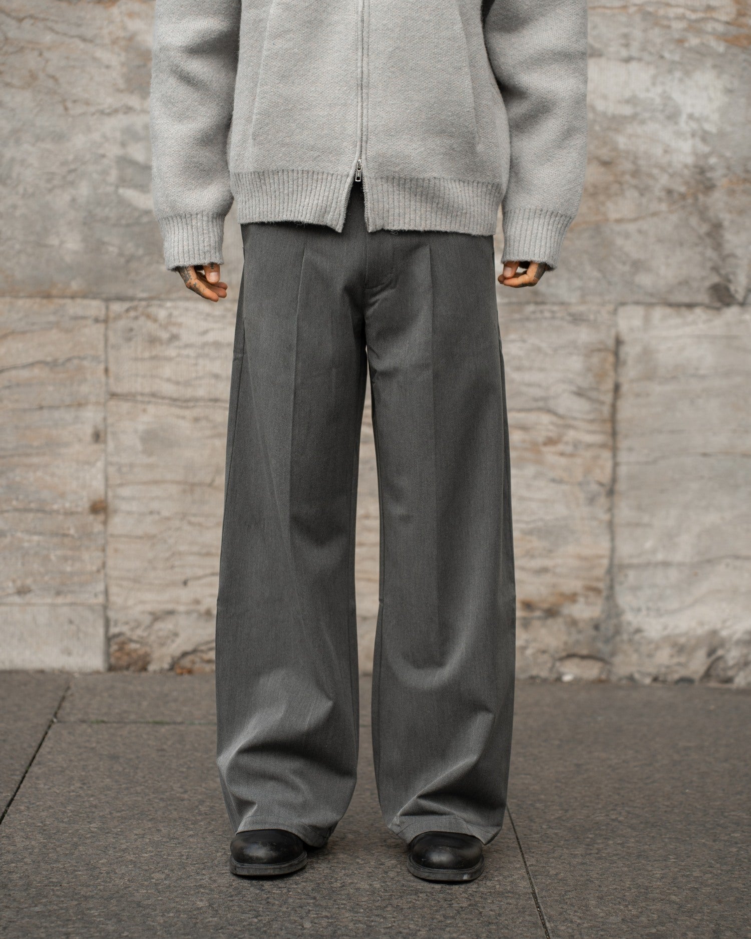 Baggy Suit Pants Grey